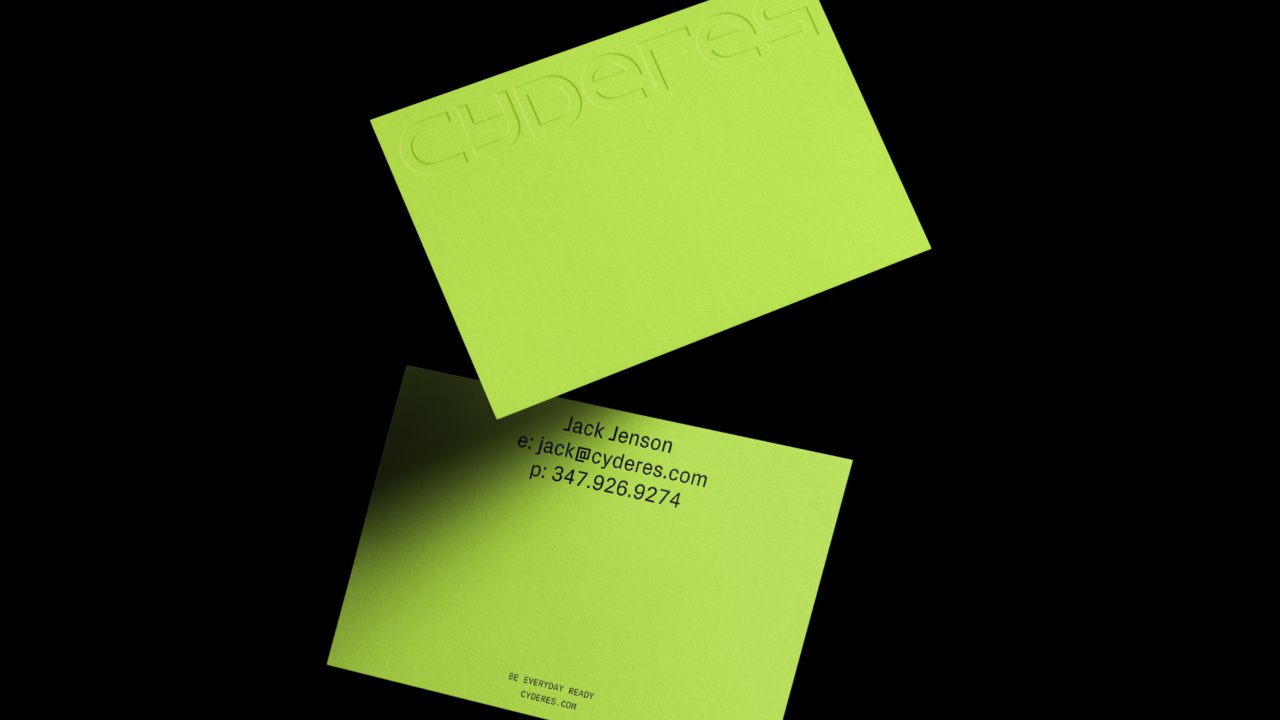 Cyderes Solutions Business Card